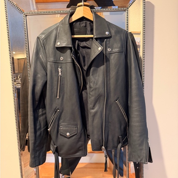 All Saints Jackets & Blazers - All Saints Black Leather Jacket